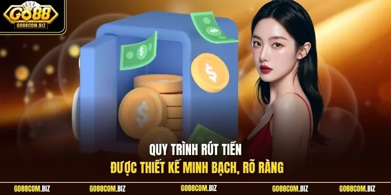 Quy trình rút tiền được thiết kế minh bạch, rõ ràng