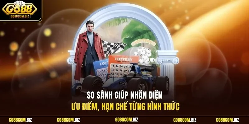 So sánh giúp nhận diện ưu điểm, hạn chế từng hình thức